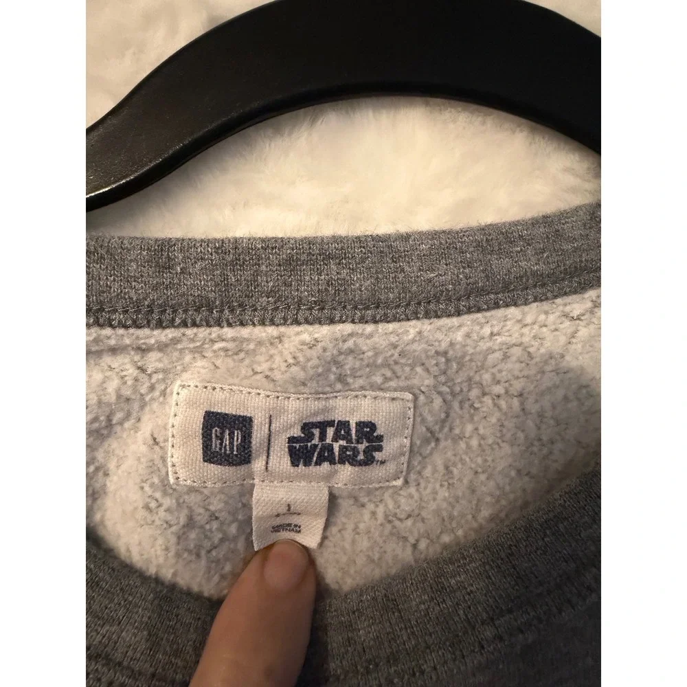 Gap Kids Star Wars Darth Vader Graphic Sweatshirt Heather Grey L 10-11 936819-00